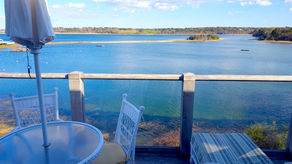 The view from the balcony at the Chatham Bars Inn.